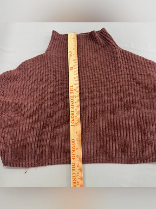 Aritzia Wilfred‎ Montpellier Waist Turtleneck Sweater 100% merino wool Large - Image 4