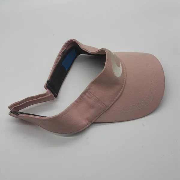 Costa Del Mar Pink Cotton Sun Visor Hat Embroidered Logo Adjustable Strap - Image 3
