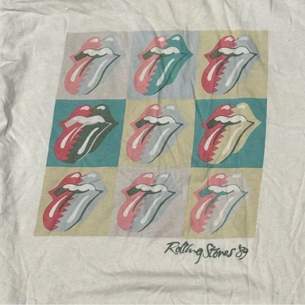 The Rolling Stones Graphic Short Sleeve Shirt Women’s Medium - Image 3