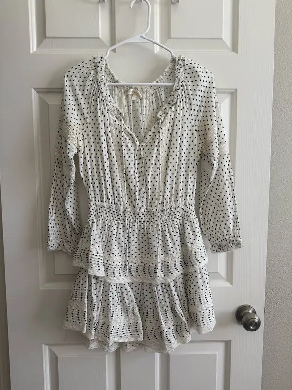 Love Shack Fancy Dress Ruffle White - Image 2