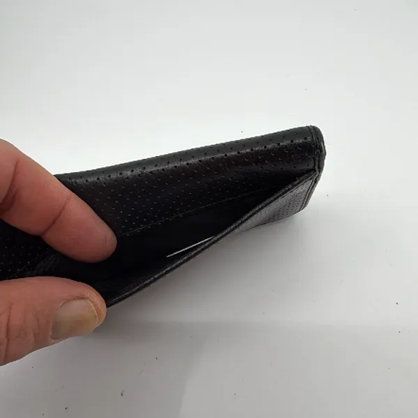 Coach Perforated Black Leather Wallet - Image 6