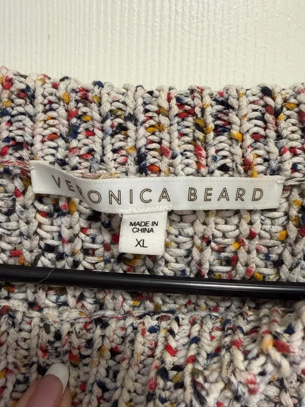 Veronica Beard Ryce Cotton Crewneck Pullover Sweater Size XL - Image 4