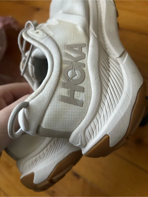 Hoka Transport White 7.5 Women’s Sneakers - Image 8