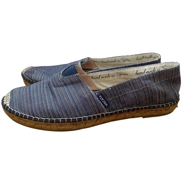 VISCATA Barcelona Canvas Espadrilles Sz 38 Handmade‎ Stripe Multicolor Comfort - Image 10