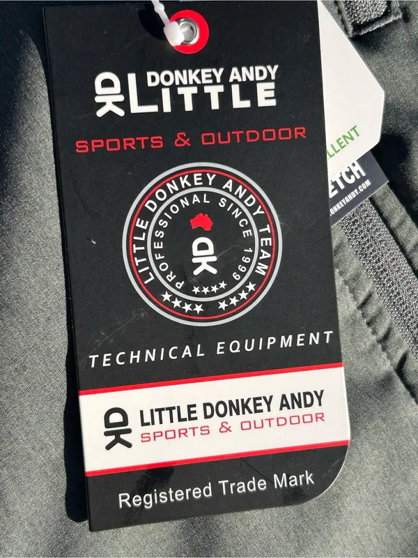 Little Donkey Andy Women’s Hooded Softshell Jacket Gray Solid Logo Sz S - Image 5