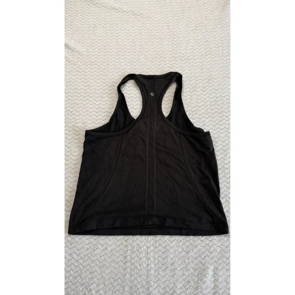 Lululemon Swiftly Tech Racerback Tank Top Black Size 6 Activewear 4368 - Image 3