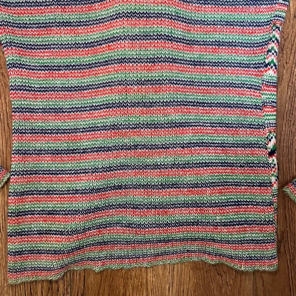 VTG Retro Knit‎ Cardigan Sweater USA Made Union Colorful Button Up Wool Womens S - Image 10