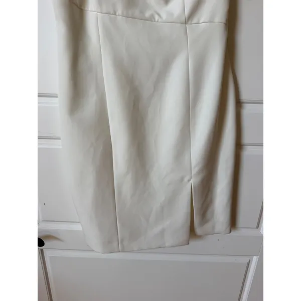 Gianni Bini Ivory Evelyn One Shoulder Mini Dress 4 Wedding Bachelorette Bridal - Image 5