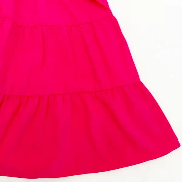 Amanda Uprichard Nicolia Tiered Mini Dress: Begonia Pink - Image 9