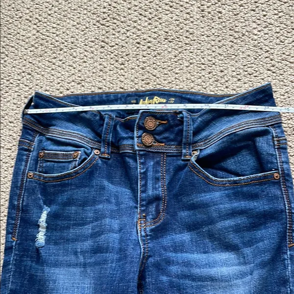 Indigo Rein Dark Blue Skinny Jeans - Image 3