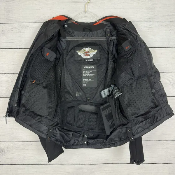 Harley-Davidson‎ Womens FXRG Padded Riding Jacket Black Medium 98366-05VW Biker - Image 5