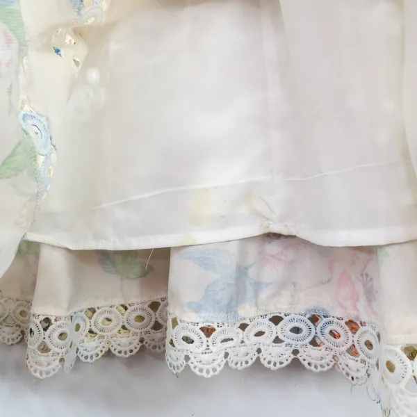 Goodnight Macaroon Dolly Cream Floral Broderie Anglaise Mini Dress Medium - Image 5