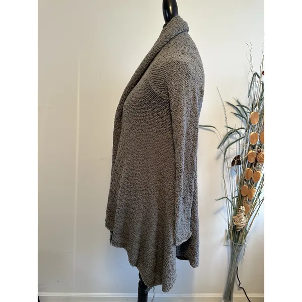 Alice‎ + Olivia Women's Wool Blend Open Front Cardigan Sz Medium Knit Brown - Image 2