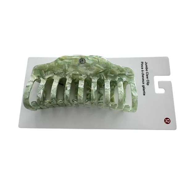 Lululemon Jumbo Claw Clip Willow Leaf/Matcha Magic - Image 7