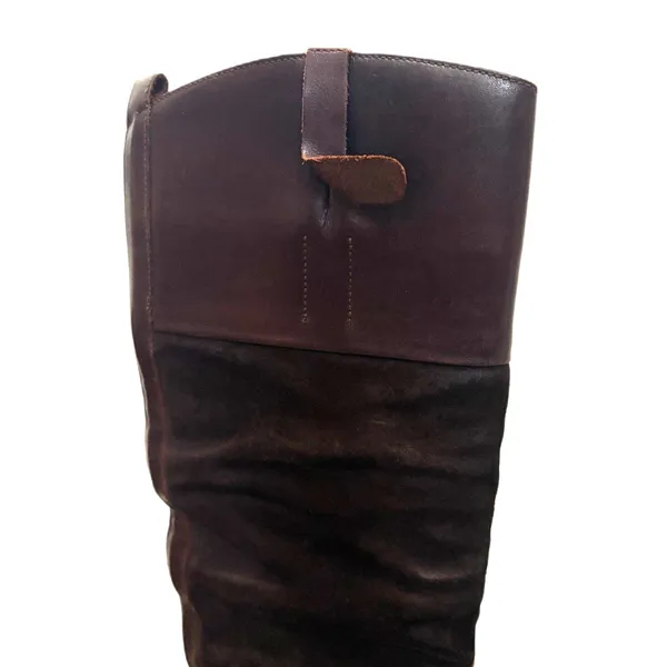 Golden Goose Charlye Riding Boots Santa Fe Suede Leather‎ Distressed Size 36 (6) - Image 2