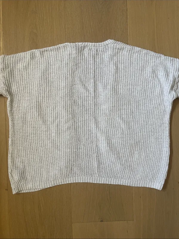American Eagle Outfitters Knit Cardigan in White Cream Women's XXS - Image 2
