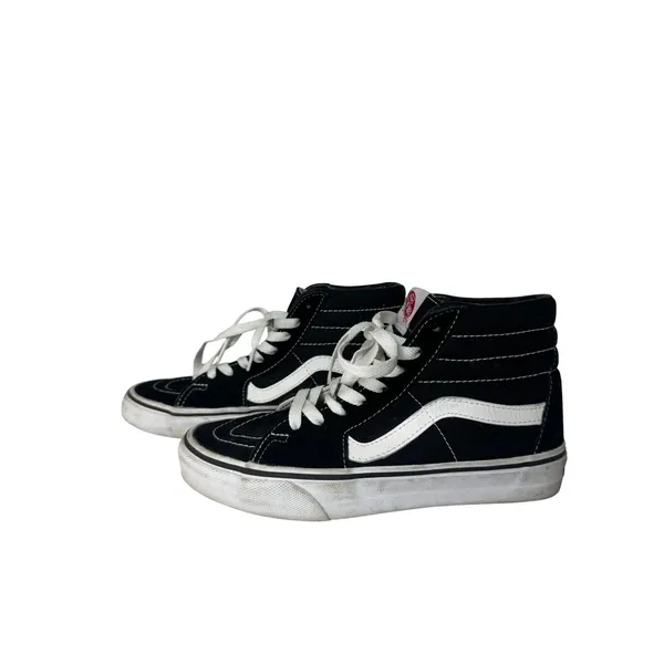 Vans Sk8-Hi High Top Sneakers Black White Mens 4.5 Womens 6.0 Skate Shoes‎ - Image 3