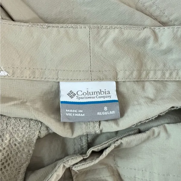Columbia PFG Lightweight Nylon Roll‎ Tab Adjustable Straight Leg Pants Size 8 - Image 10