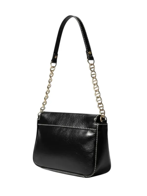 Kate Spade  Iconic Turnlock Gold Chain Handle Mini Bag Handbag  Black Leather - Image 3
