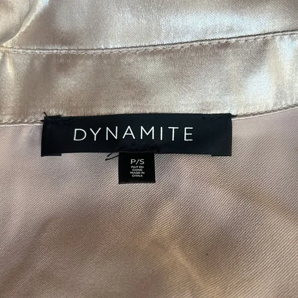 Dynamite Metallic Dress - Image 5