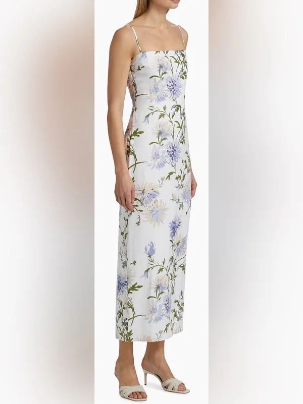 New Reformation Reformation Frankie Linen Maxi Dress sz 4 - Image 4