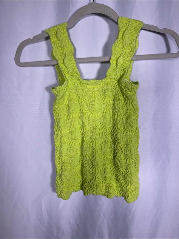 Free People Womens Green Love Letter Cami Top Green Medium - Image 4