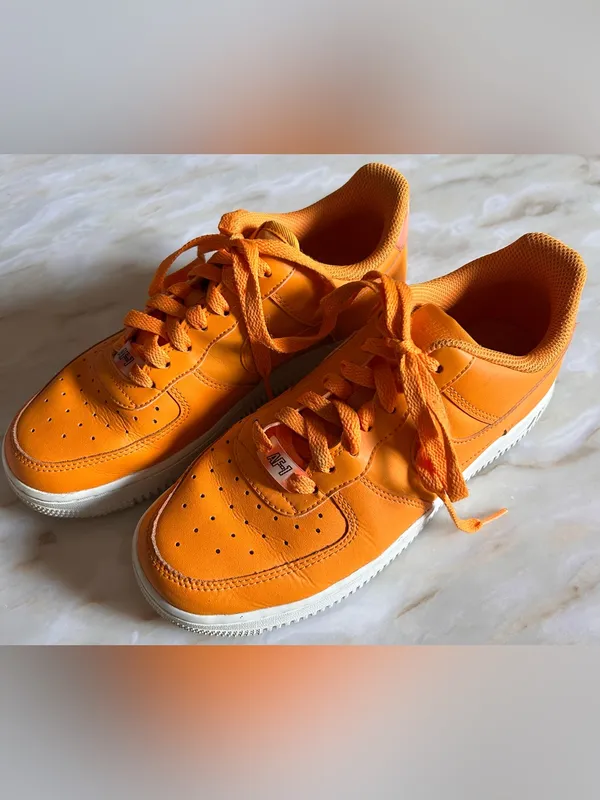 Nike Air Force 1 Low Essential “Orange Peel”Lifestyle‎ Sneakers Size 7.5 Womens - Image 14