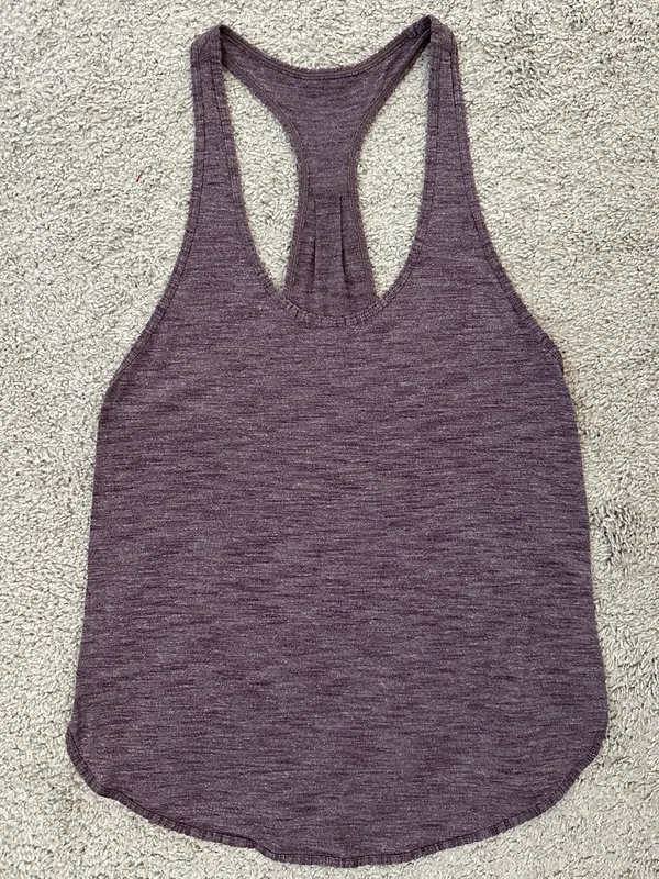 LULULEMON 105 F Singlet in Heathered Black Cherry First Release Sz. 4 - Image 7