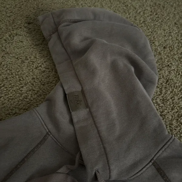Nike Hoodie Sweatshirt washed brown vintage - Image 4
