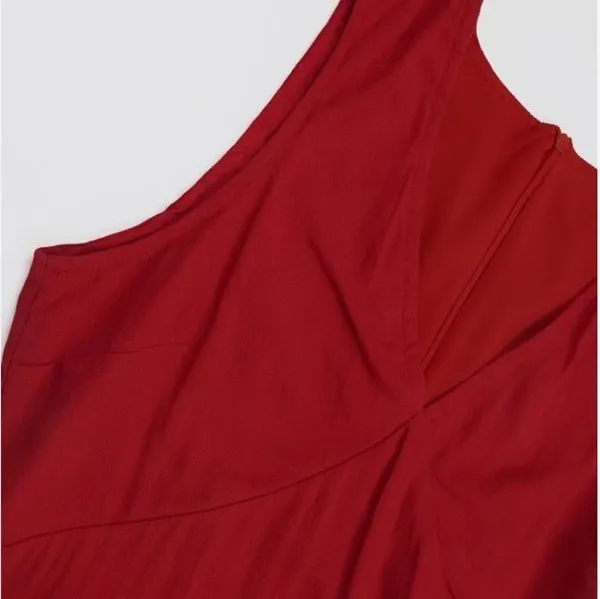 Amazon Women's Summer Sleeveless Mini Dress Cotton Linen V Neck Cinched A Line Slim Tank Short Dress - Image 5