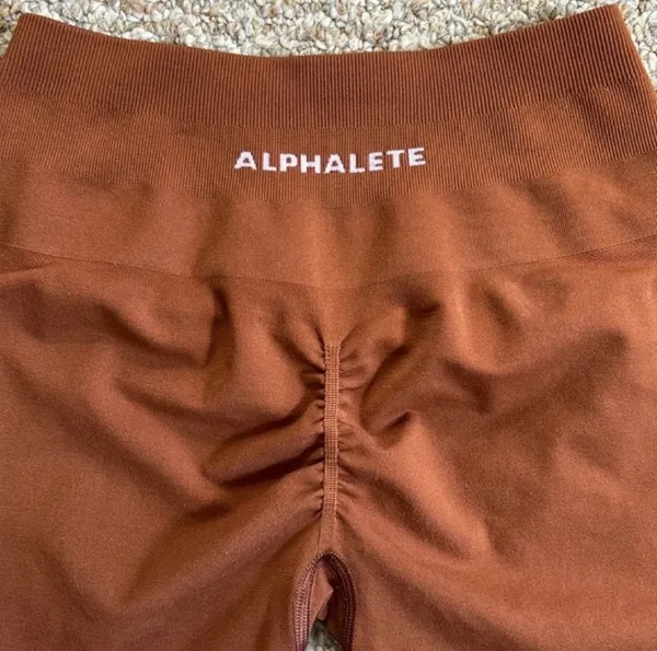 Alphalete limited edition Amplify shorts butterscotch - Image 5