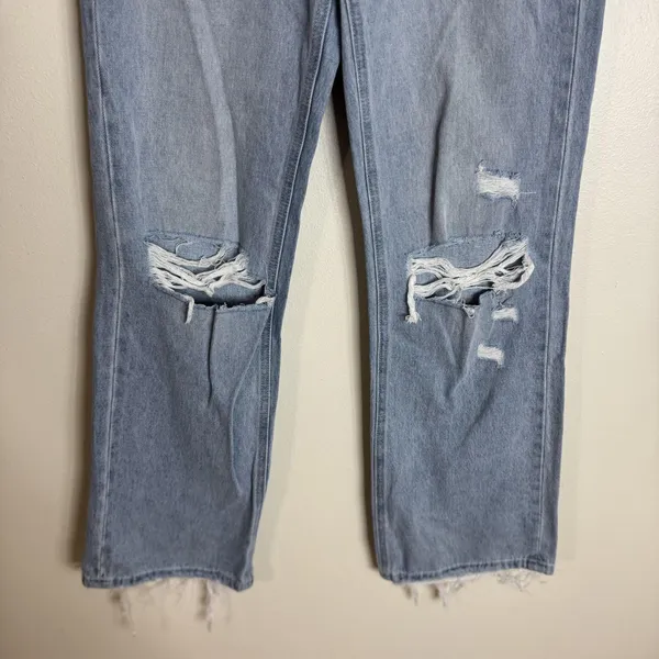 Vervet Blue Jeans Womens 26 Light Wash Leslie 90s Vintage‎ Flare Distressed - Image 3