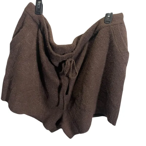 Auden Sweater Knit Brown Drawstring Shorts Women’s Casual‎ Lightweight 2X - Image 2