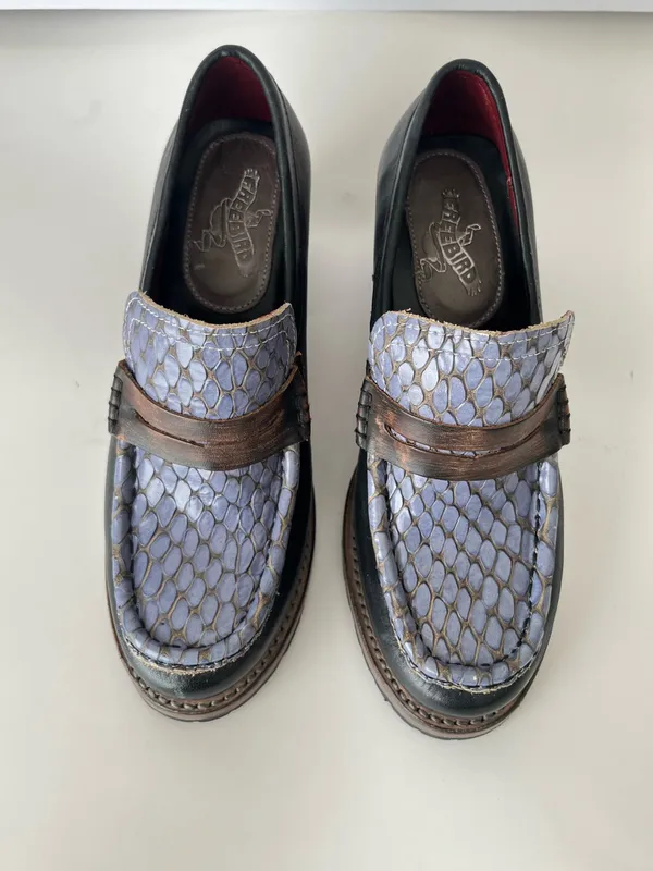 Freebird by Steven Bristol leather chunky Loafers 7 - Image 12