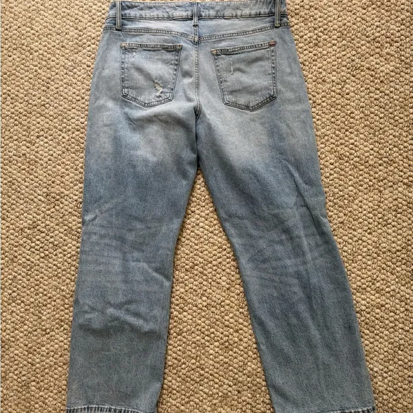 edgely Maurice’s Women’s Size 16 Boyfriend Low Rise Distressed Light Blue Jeans - Image 4