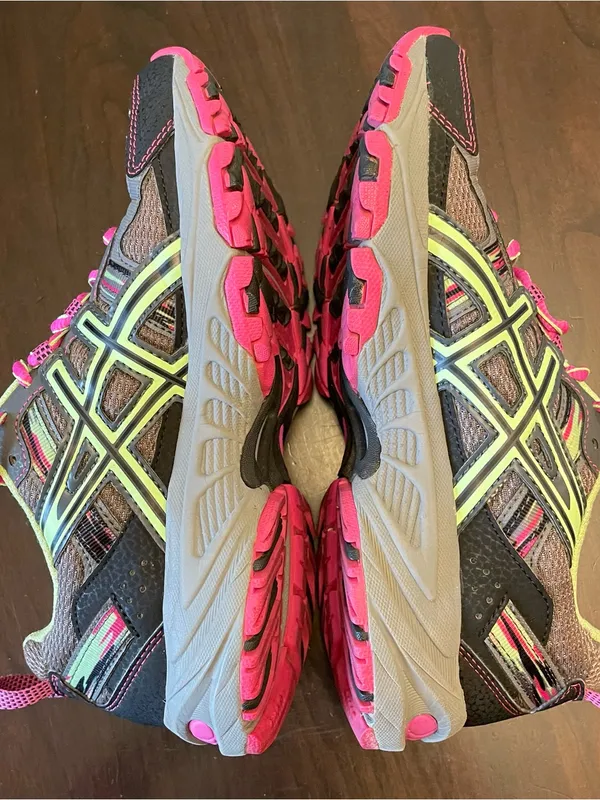 Asics Gel-Venture-5 Women Sz 6 Trail Running Shoes Pink Gray Athletic Sneaker - Image 7