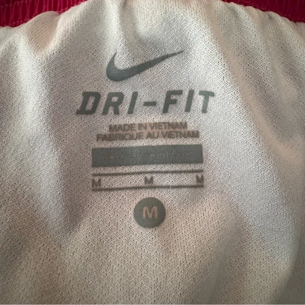 Nike Dri Fit Shorts Norts Pink White Medium - Image 3