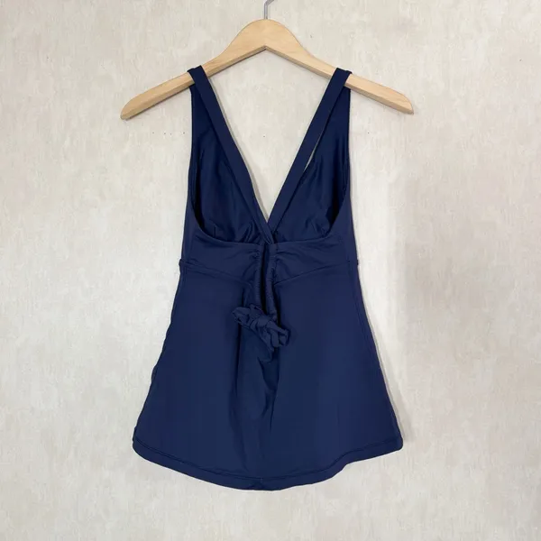 Athleta Women’s Plunge Tankini Top A-C Dress Swimwear in Blue M - Image 6