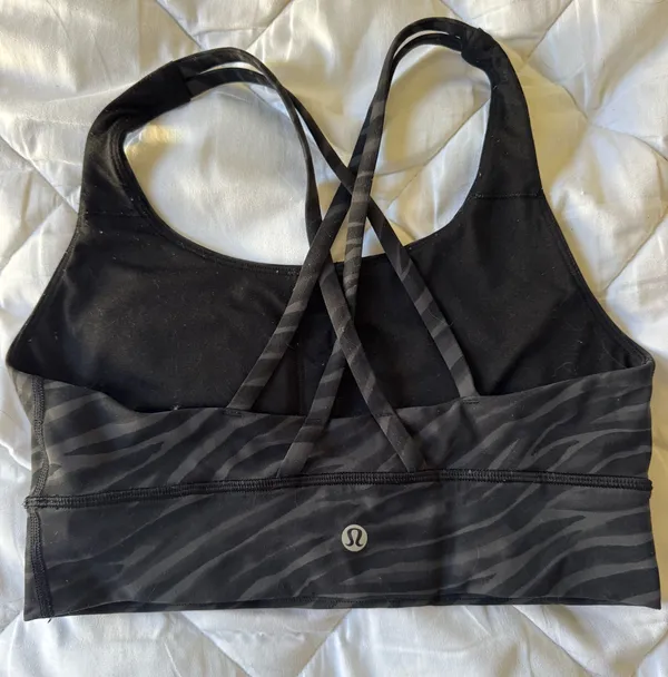 Lululemon Zebra Energy Bra Longline RARE - Image 2