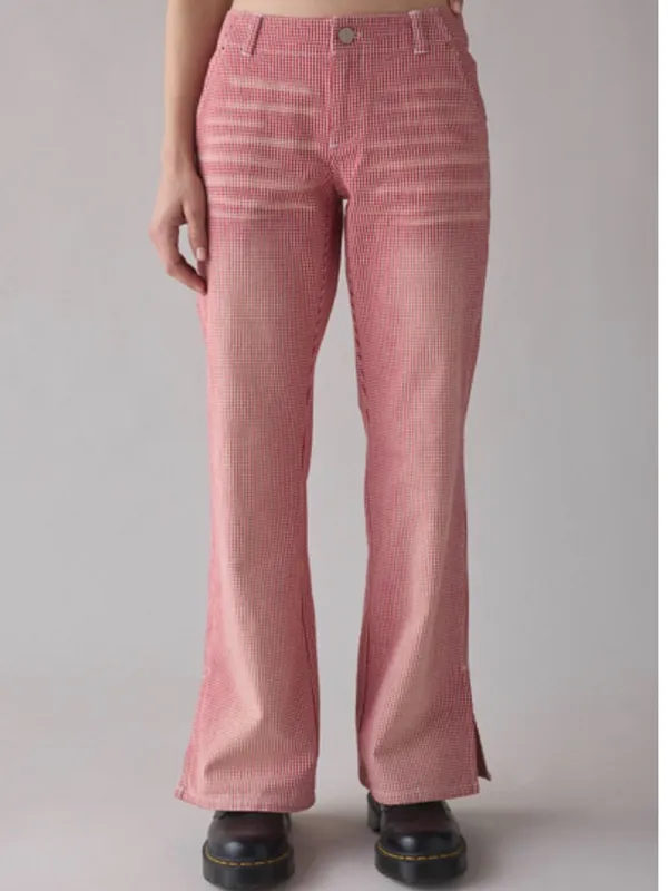 New urban outfitters Red Gingham Pants - Image 3