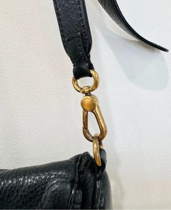 Marc Jacobs Black Leather crossbody Shoulder Bag - Image 10