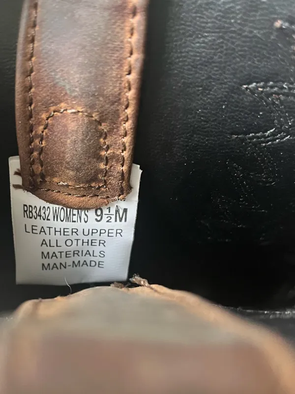 Masterson Boot Co. Western Cowgirl Boots Women’s Size 9.5 Brown Leather RB3432 - Image 5