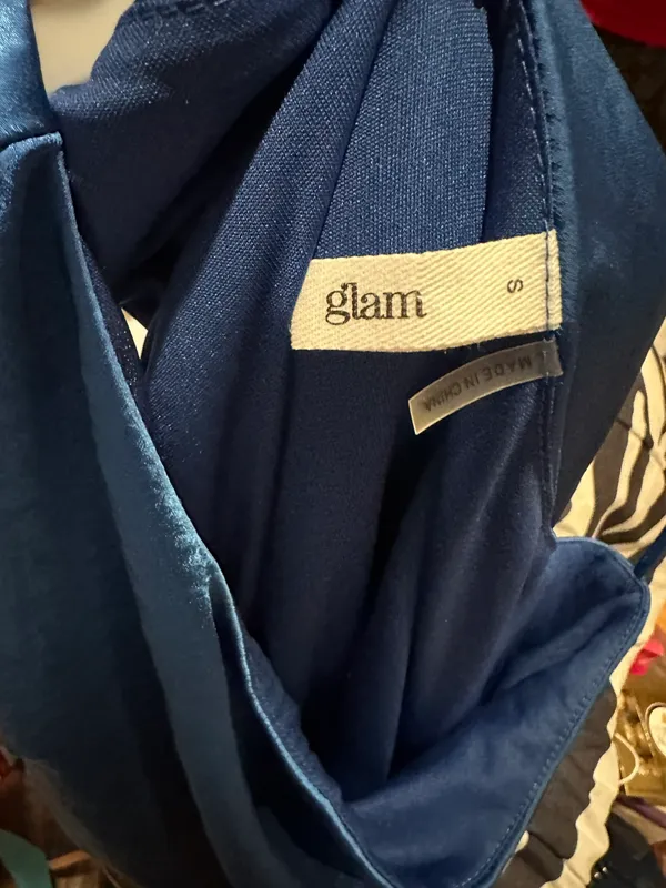 Glam Royal blue one shoulder size small boutique dress ( brand) - Image 3