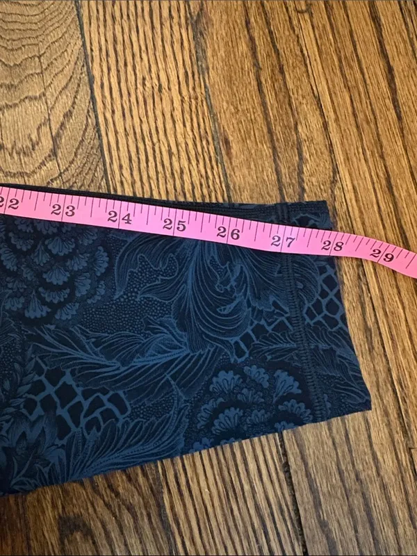 Lululemon Wunder Under HR Tight 25" Nouveau Mach Blue Black Sz 12 Luxtreme NWOT - Image 8