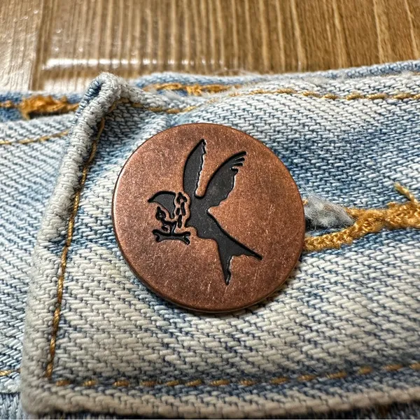 One Teaspoon One X Junkyard Denim Mini Skirt in Phoenix Size 25 Distressed Light - Image 13