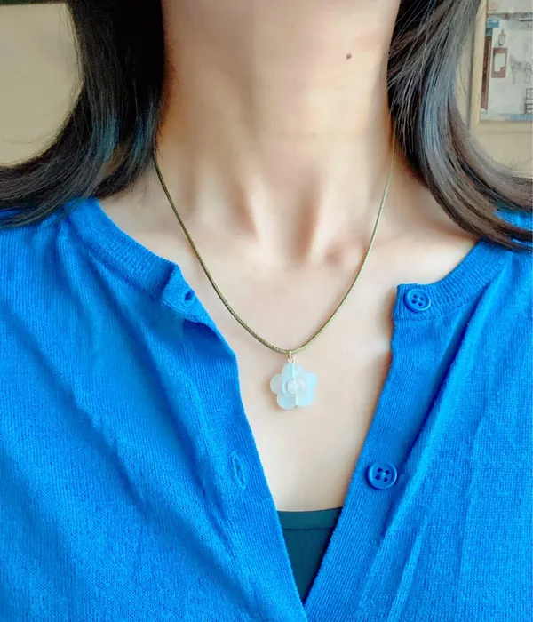 Handmade simple flower fairy cottage boho cute necklace🌼 - Image 7