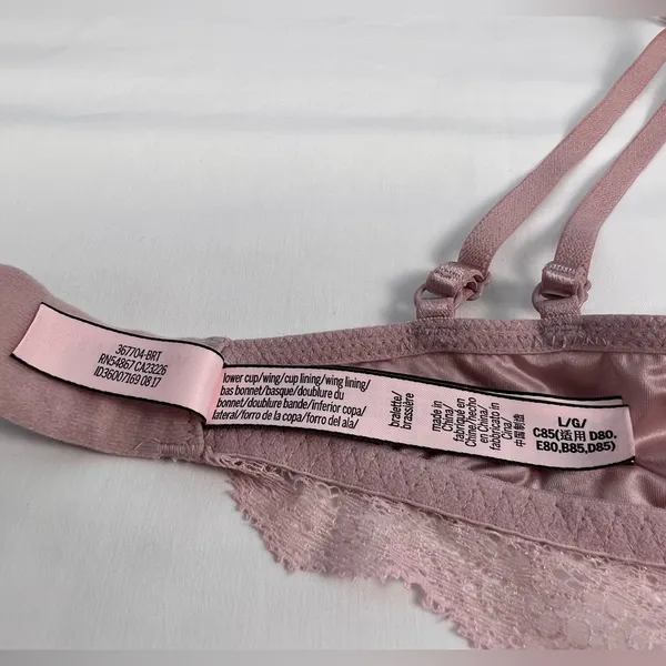 Victoria's Secret Satin Lace Bralette, Size: Large - Image 6
