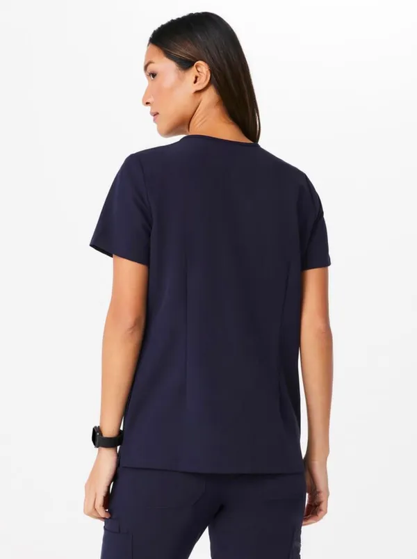 FIGS Casma Three Pocket Scrub Top PO 1518 Navy - Image 5