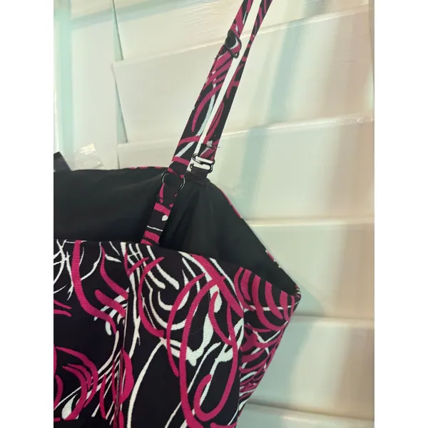 Loft Black‎ And Pink Dress Size 6 - Image 5