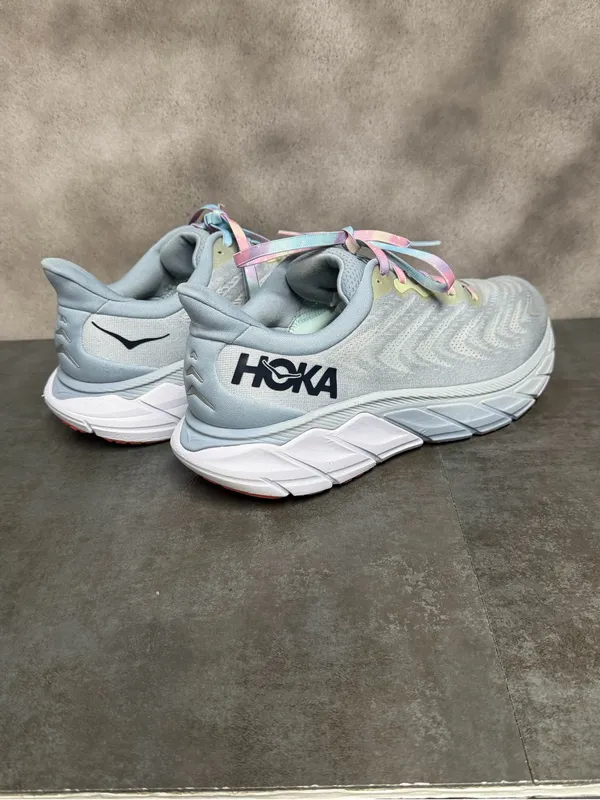 Hoka One One Arahi 6 Women's Wide Running Shoes Plein Air/Blue Fog Size 11D - Image 14